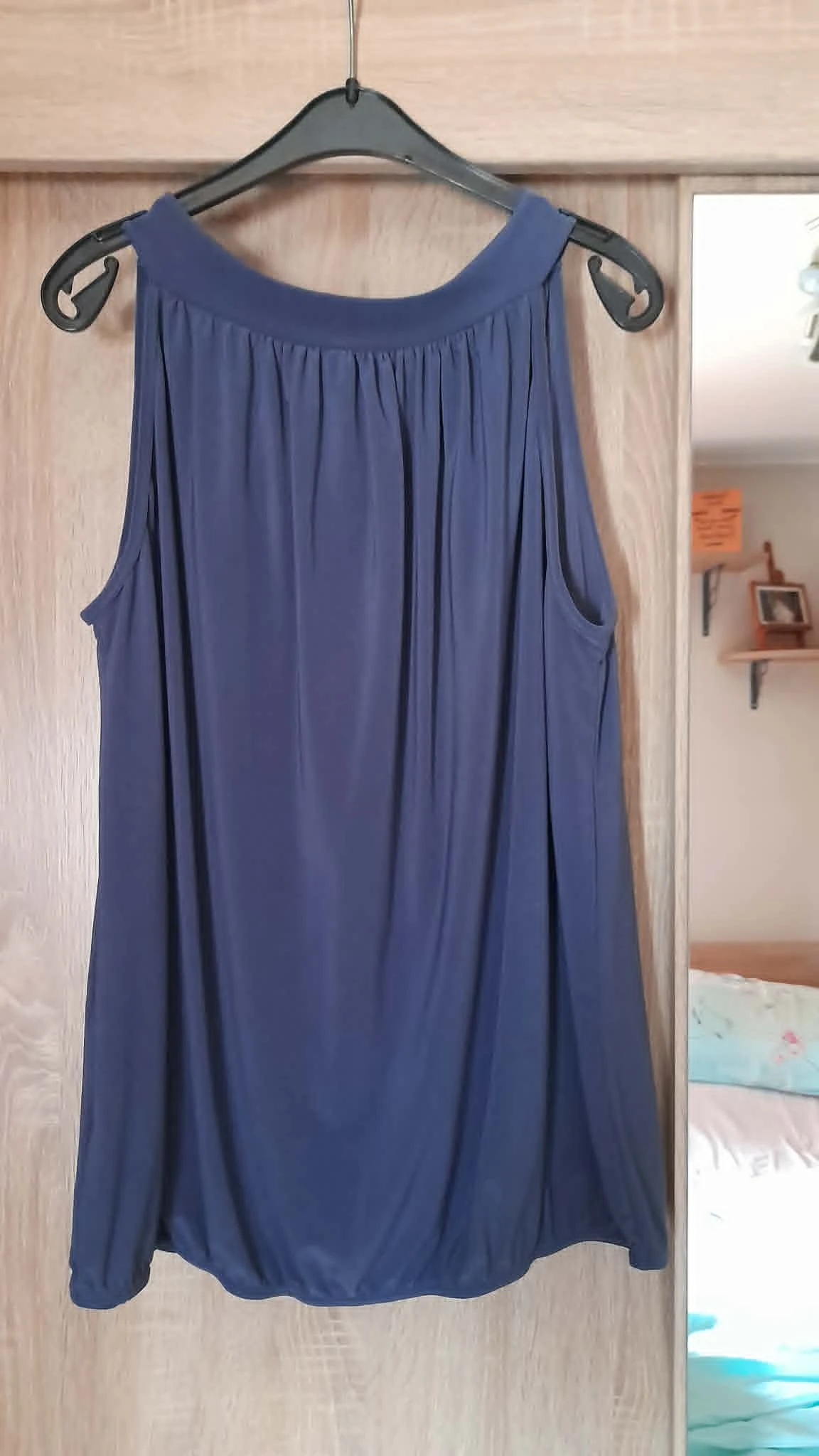 Top fluide bleu Taille unique